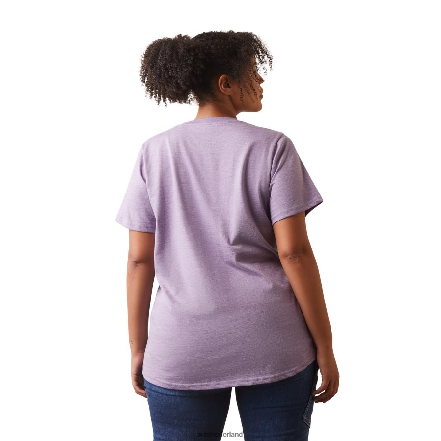 lavendel heide wapening katoenen sterke t-shirt 2 Ariat vrouwen topjes PJ26LN2993
