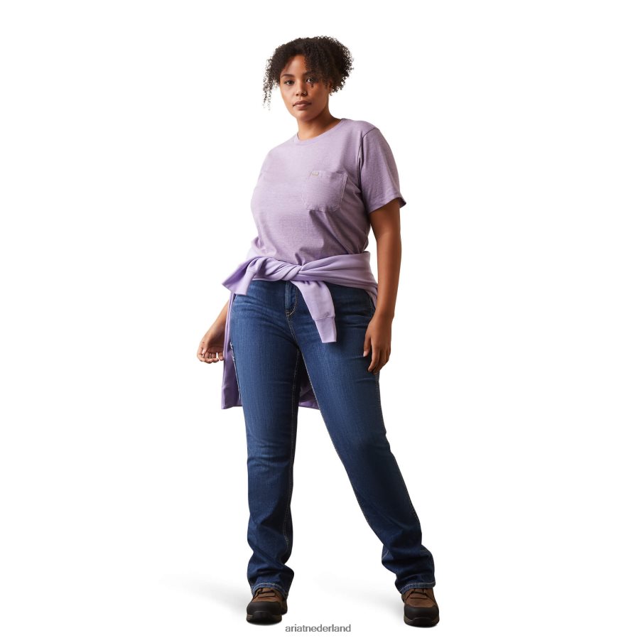 lavendel heide wapening katoenen sterke t-shirt 2 Ariat vrouwen topjes PJ26LN2993