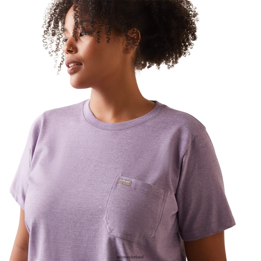 lavendel heide wapening katoenen sterke t-shirt 2 Ariat vrouwen topjes PJ26LN2993
