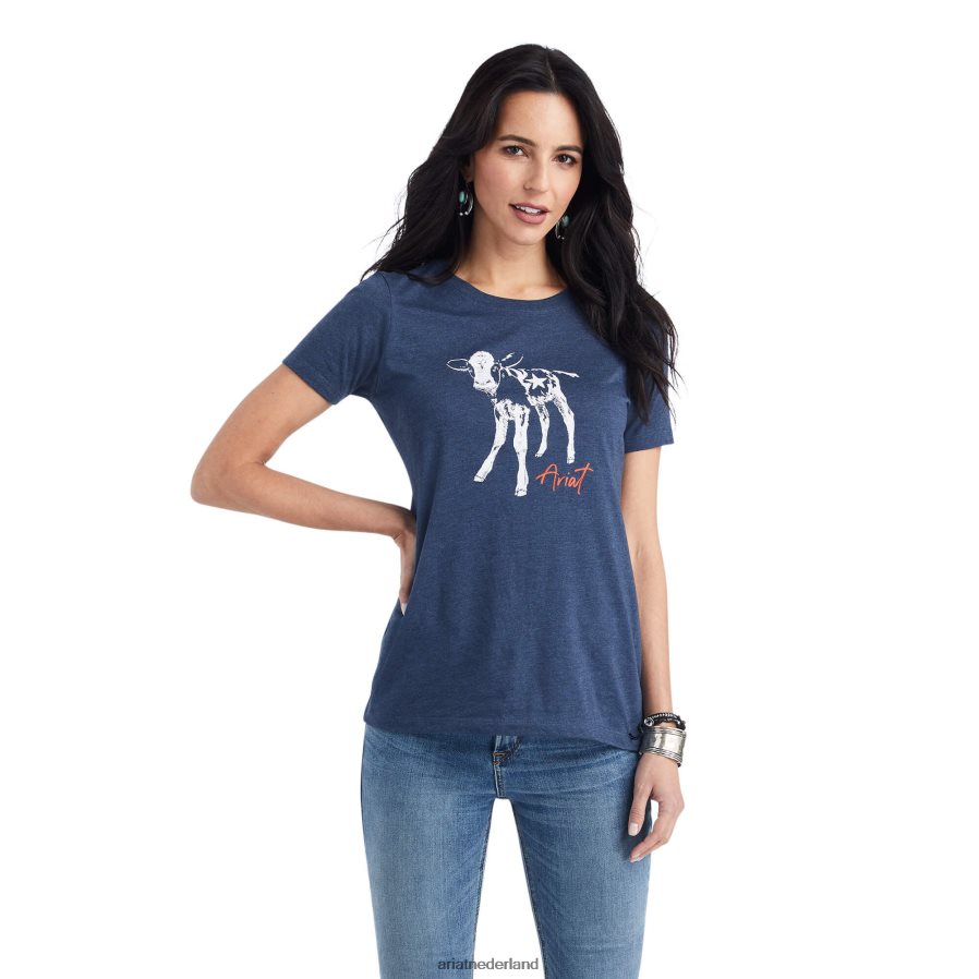 marine heide ster kalfs T-shirt Ariat vrouwen topjes PJ26LN2876