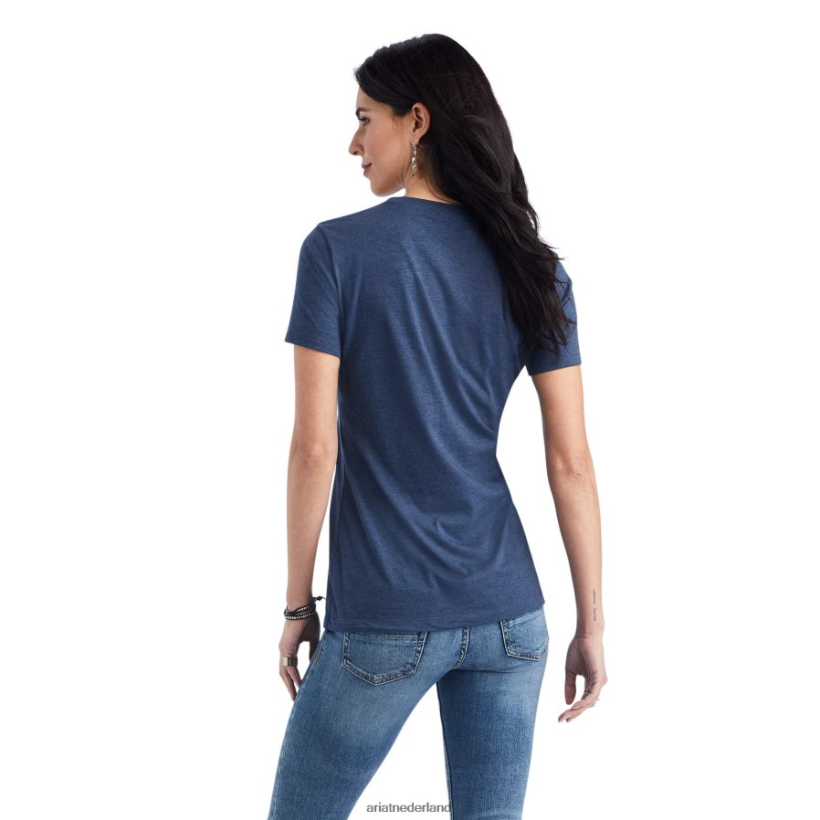 marine heide ster kalfs T-shirt Ariat vrouwen topjes PJ26LN2876