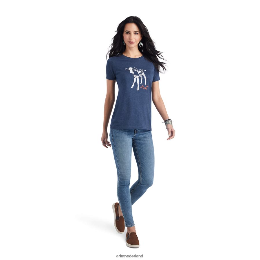 marine heide ster kalfs T-shirt Ariat vrouwen topjes PJ26LN2876