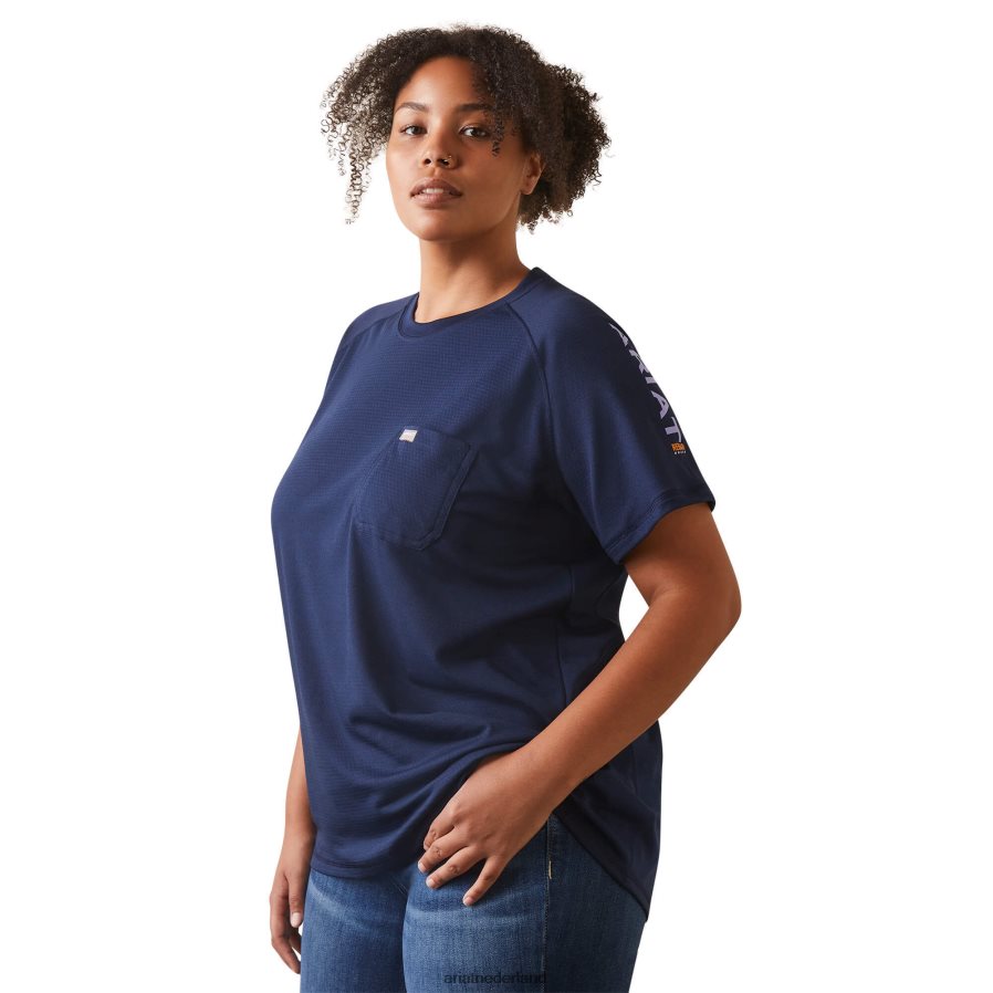 marine/schemering wapening hittevechter t-shirt Ariat vrouwen topjes PJ26LN2971