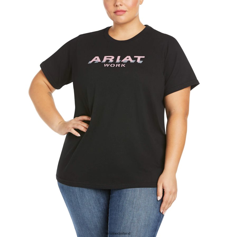 marine sterk katoenen T-shirt met logo Ariat vrouwen topjes PJ26LN3006