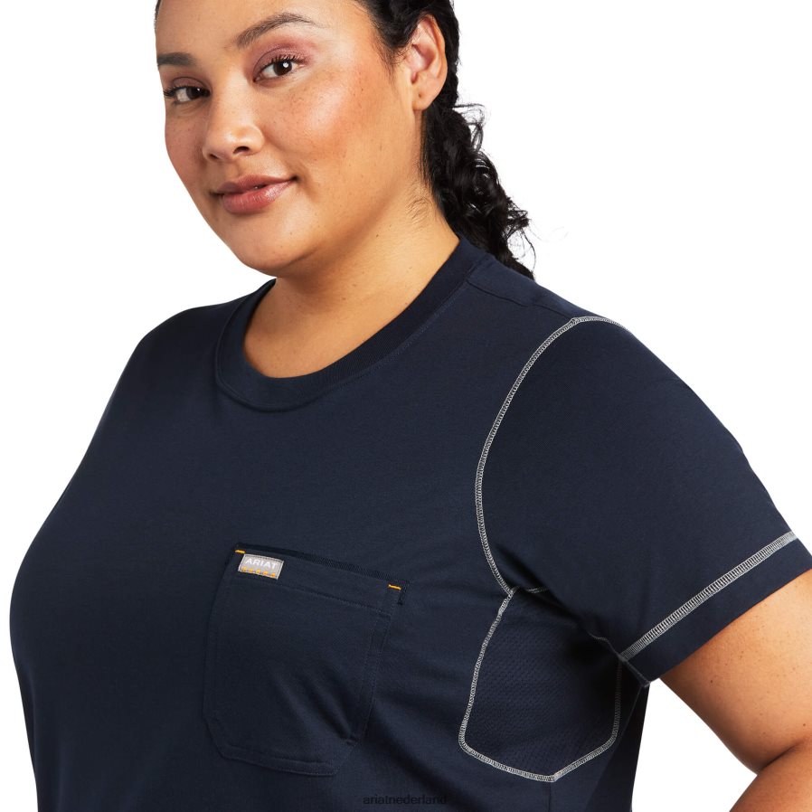 marine wapening werkman zin t-shirt Ariat vrouwen topjes PJ26LN3085