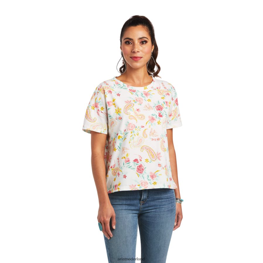 meerdere afdrukken rozentuin t-shirt Ariat vrouwen topjes PJ26LN3182
