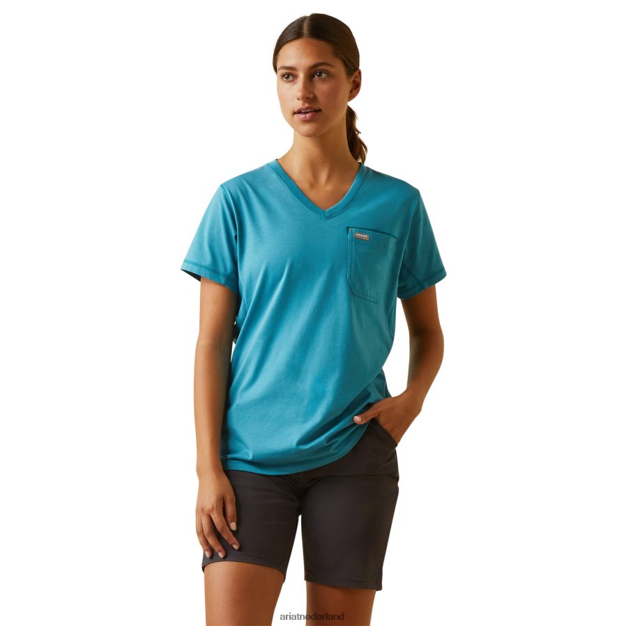 ridderspoor wapening werkman t-shirt Ariat vrouwen topjes PJ26LN3213