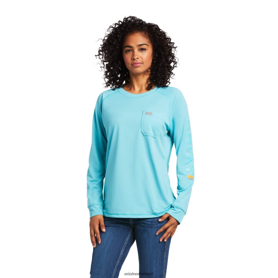 weidebeek wapening hittevechter t-shirt Ariat vrouwen topjes PJ26LN3067