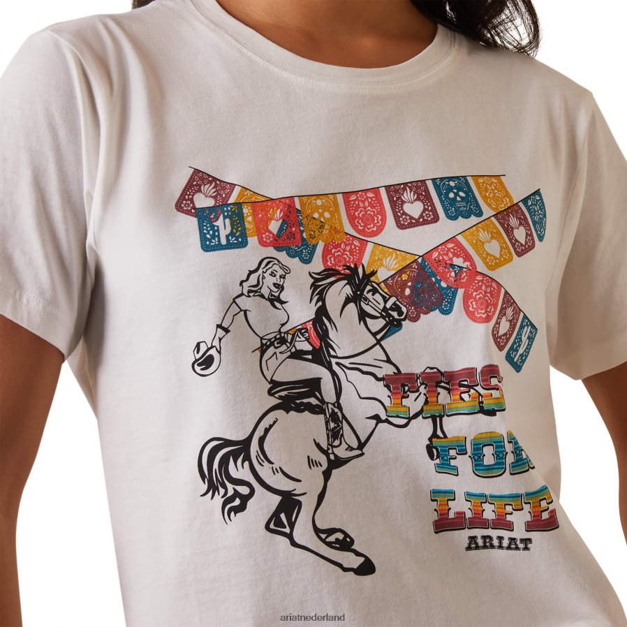 wolken danser fiesta t-shirt Ariat vrouwen topjes PJ26LN3252