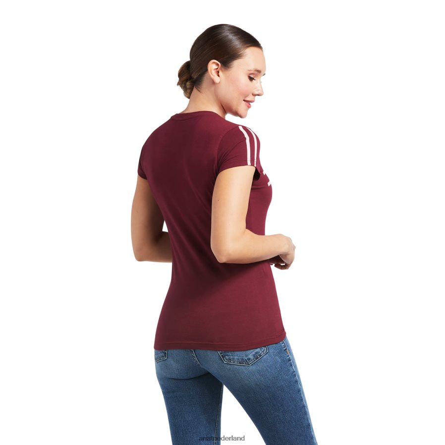 zinfandel T-shirt met logobaan Ariat vrouwen topjes PJ26LN2900