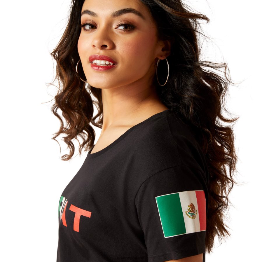 zwart Viva Mexico t-shirt Ariat vrouwen topjes PJ26LN2894