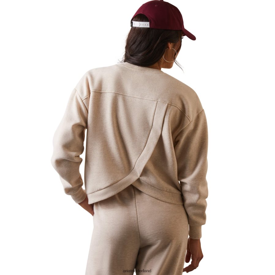 havermout heide cowboy crew trui Ariat vrouwen topjes PJ26LN3335