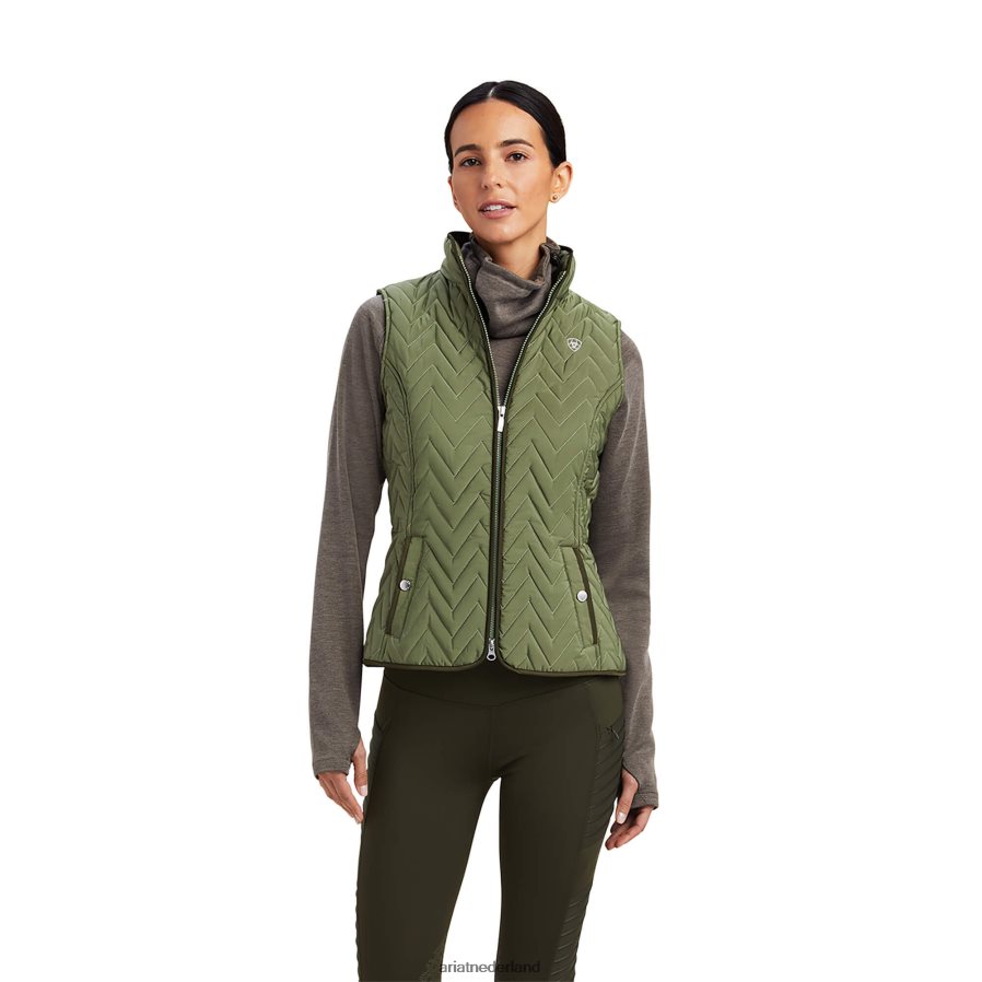 Klavertje vier Ashley geïsoleerd vest Ariat vrouwen topjes PJ26LN3555