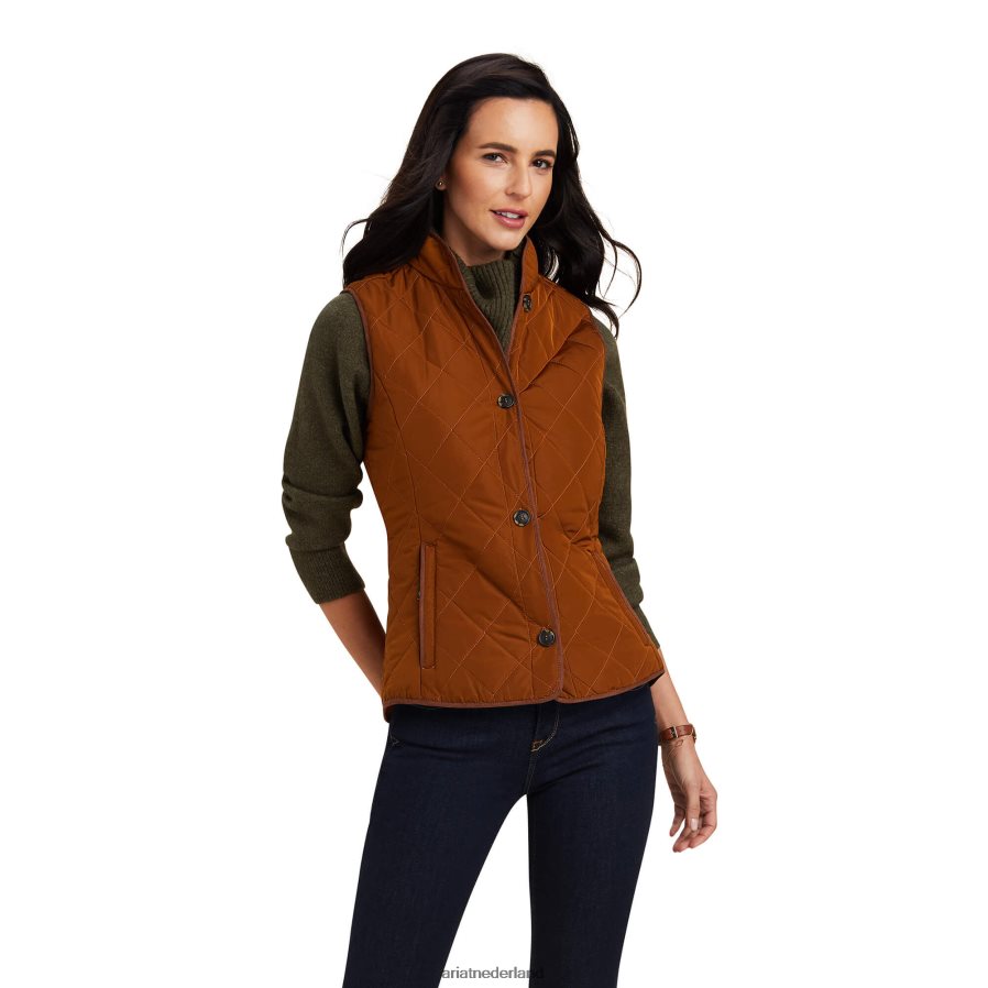 kastanje Woodside 2.0-vest Ariat vrouwen topjes PJ26LN3576