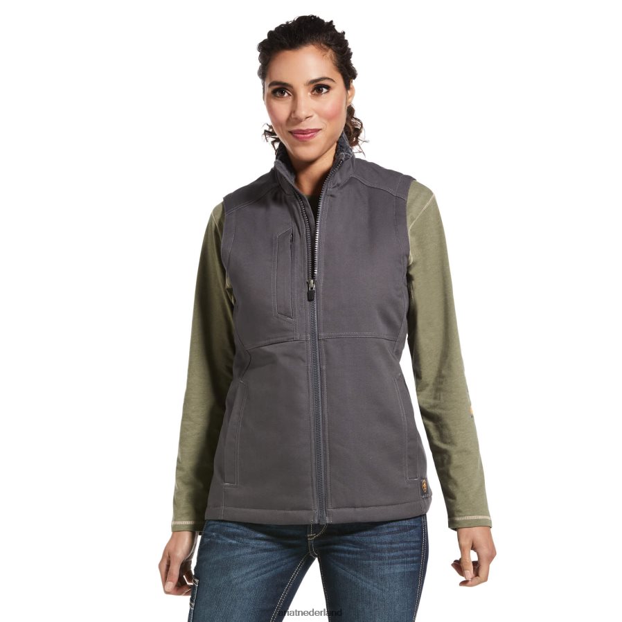 wapening grijs wapening duracanvas geïsoleerd vest Ariat vrouwen topjes PJ26LN3589