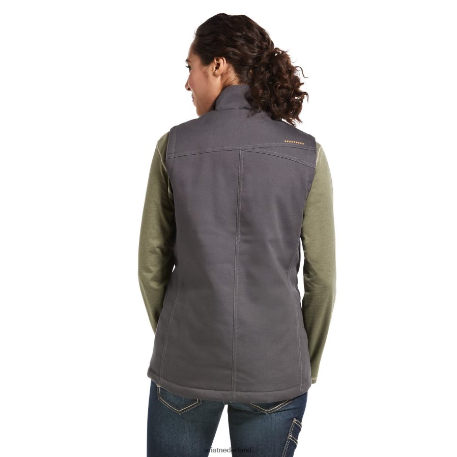 wapening grijs wapening duracanvas geïsoleerd vest Ariat vrouwen topjes PJ26LN3589
