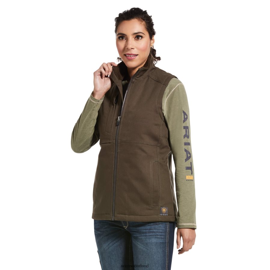 winterkoninkje wapening duracanvas geïsoleerd vest Ariat vrouwen topjes PJ26LN3566
