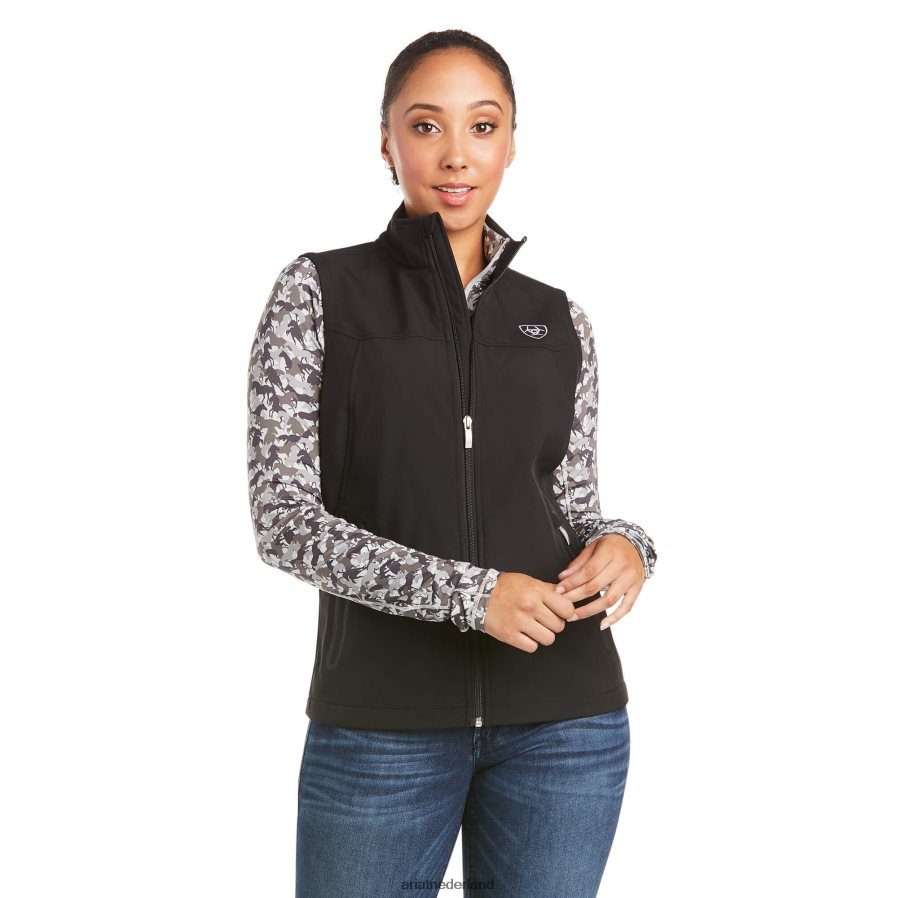 zwart nieuw team softshell vest Ariat vrouwen topjes PJ26LN3477